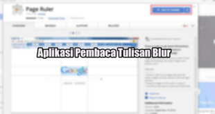 Aplikasi Pembaca Tulisan Blur