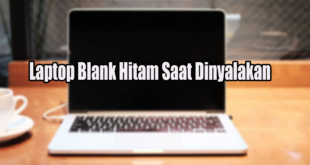 Laptop Blank Hitam Saat Dinyalakan